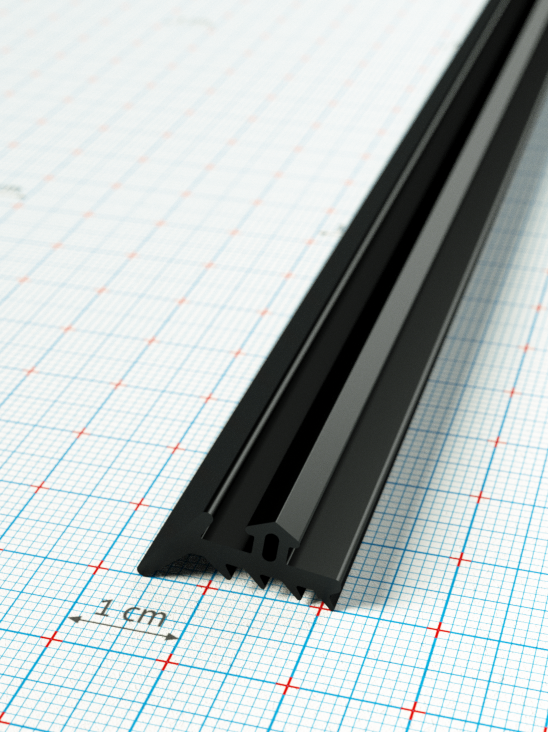 PolyfiX G3 Epdm fekete tömítő gumiprofil