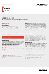 ACRIFIX® 1R 9019 datasheet