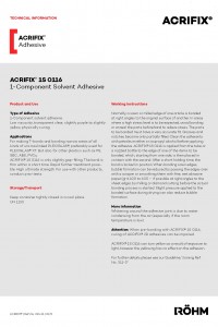 ACRIFIX® 1S 0116 datasheet