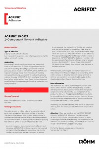 ACRIFIX® 1S 0127 datasheet