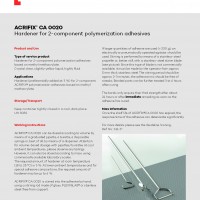 ACRIFIX® CA 0020 datasheet