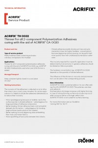 ACRIFIX® TH 0032 datasheet