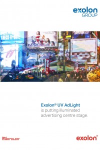 Exolon® UV AdLight is putting illuminated advertising centre stage
