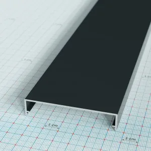 PolyfiX FE61 fedő profil antracit (RAL7016) / 4000 mm