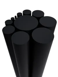 PA6 rod black D30 mm