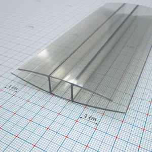PC H profil víztiszta 10 mm / 6000 mm