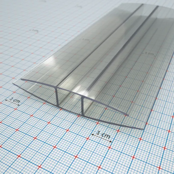 Polycarbonate profile H 10 Long Life clear - length 7000 mm