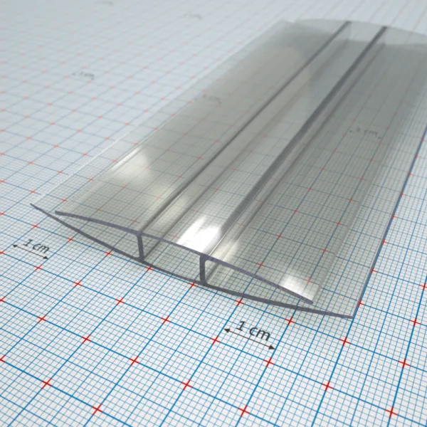 Polycarbonate profile H 4 Long Life clear - length 6000 mm