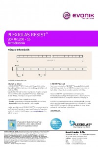 Plexiglas SDP Resist 8 termékadatlap