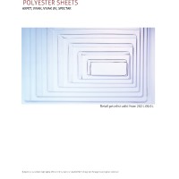 POLYESTER SHEETS PRICE LIST