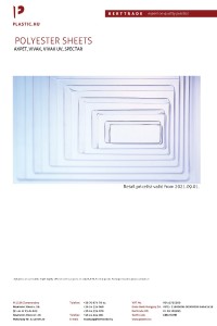 POLYESTER SHEETS PRICE LIST