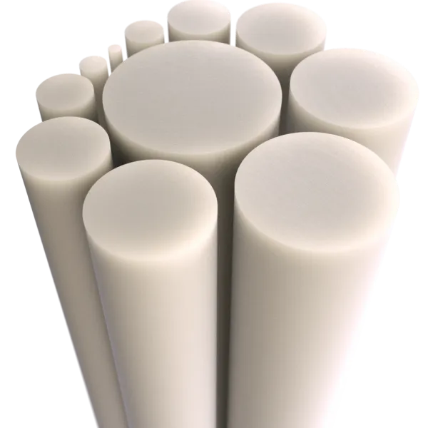 POM-C AS rods, ivory