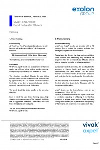 Technical Manual - Forming Vivak® and Axpet® Solid Polyester Sheets