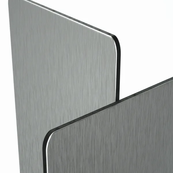 ACP - silver brushed / silver brushed 0,20 mm - 2 x 1500 × 3050 mm